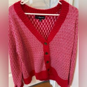 Size S Christmas sweater with Christmas tree buttons